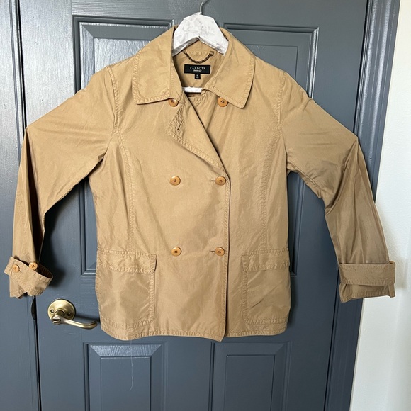 Talbots Classic Tan Trench Coat - Picture 2 of 16